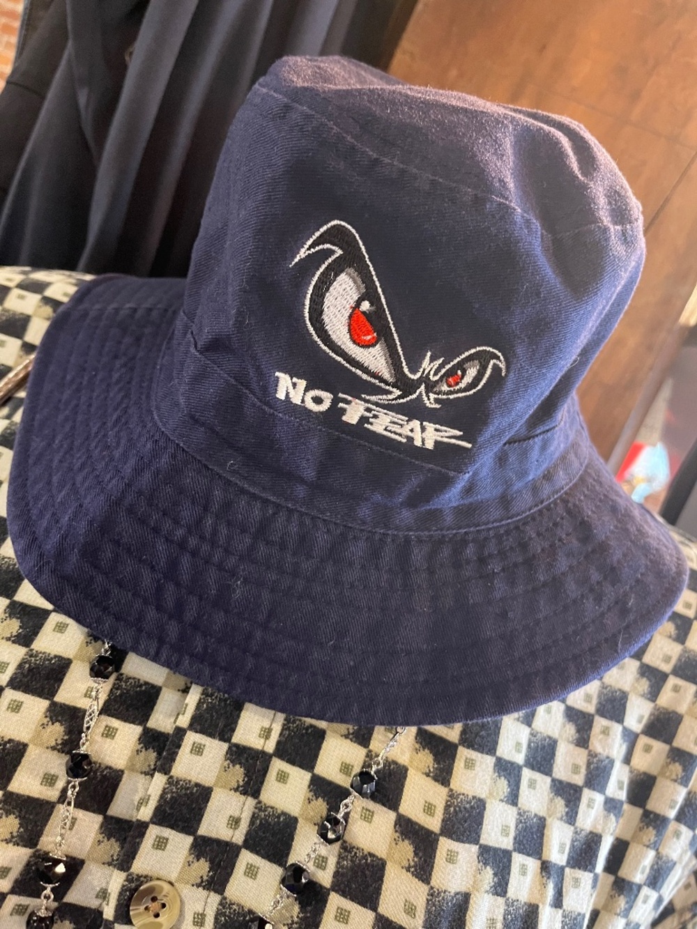 Vintage y2k No Fear Embroidered Bucket Hat